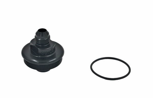 Fuel Filter Outlet Cap -6AN Black FUELAB
