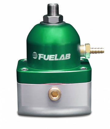 Universal CARB Adjustable Fuel Pressure Regulator 4-12 psi (2) -10AN Inlets (1) -6AN Return Green FUELAB