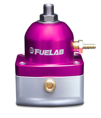 Universal TBI Throttle Body Injection Adjustable Fuel Pressure Regulator Large Seat 10-25 psi 2  -10AN Inlets 1  -6AN Return Purple FUELAB