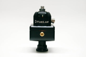 Universal CARB Adjustable Fuel Pressure Regulator Blocking Style 4-12 psi (1) -8AN Inlet (2) -8AN Outlets Black FUELAB