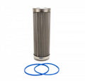 PRO Series Extreme Flow In-Line Fuel Filter 100 Micron Stainless Steel Element FUELAB