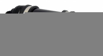 In-Line Fuel Filter Long Length -10AN Inlet/Outlet 10 Micron Replaceable Fabric Element Black FUELAB