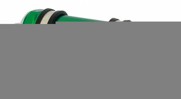 In-Line Fuel Filter Long Length -10AN Inlet/Outlet 100 Micron Stainless Steel Element W/Check Valve Green FUELAB